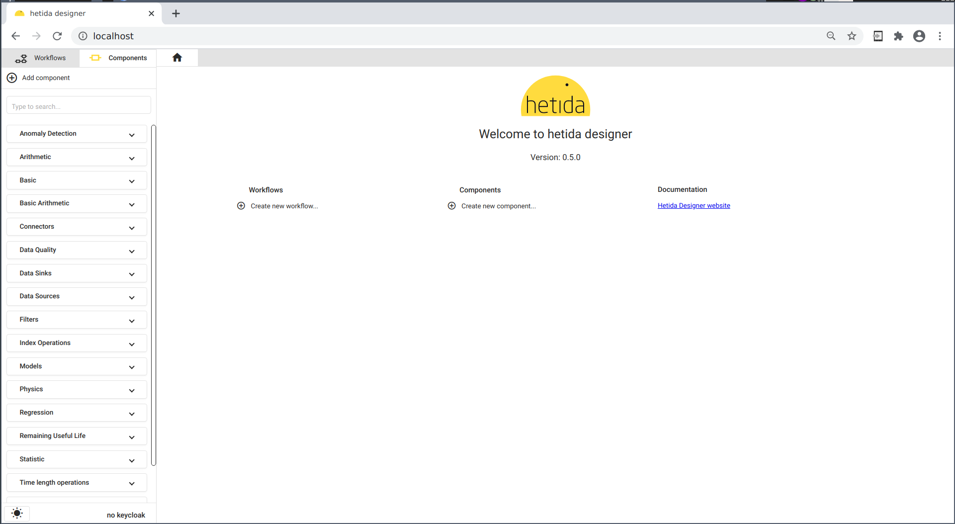 hetida designer home screen