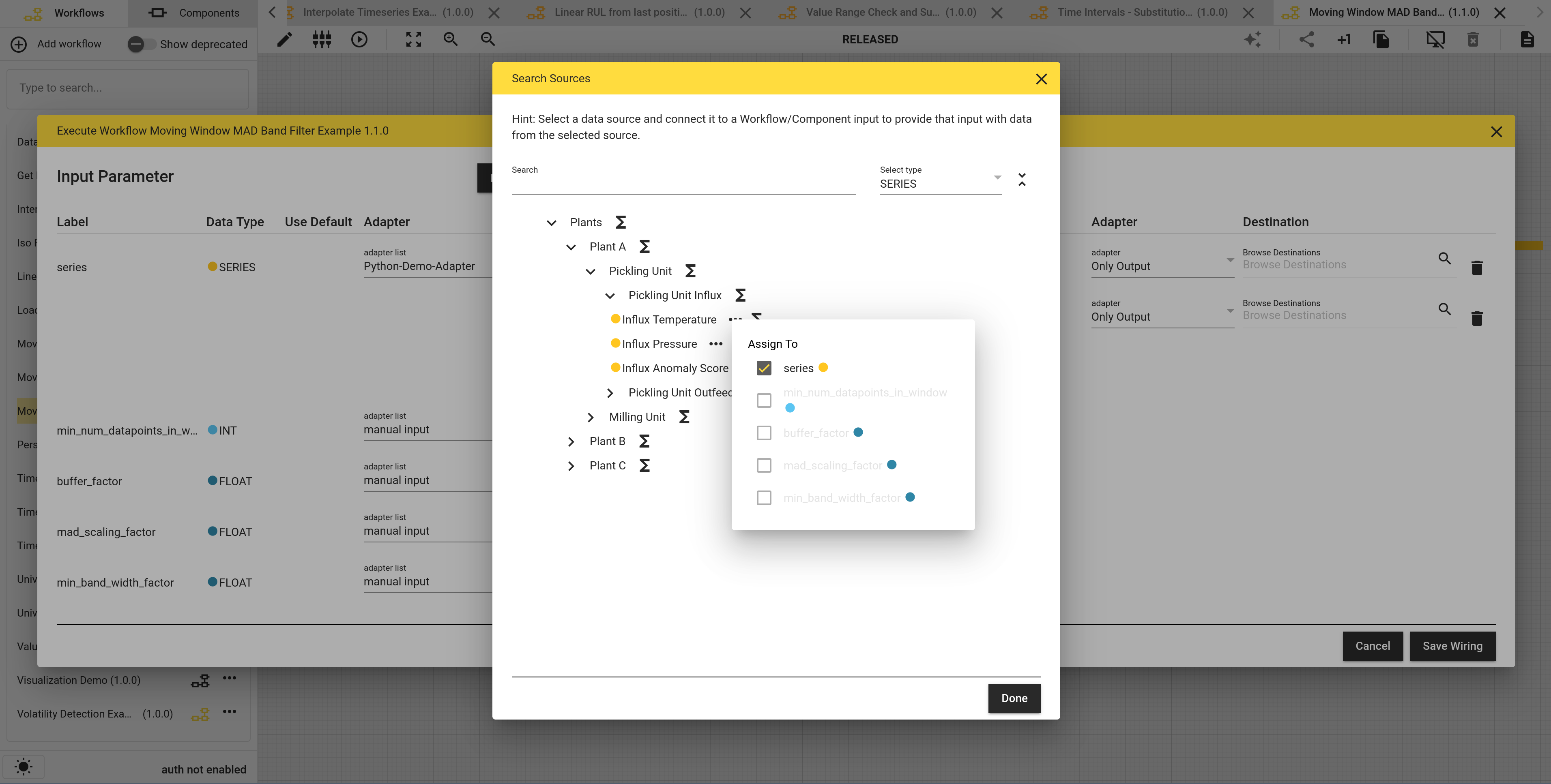 select data from adapter
